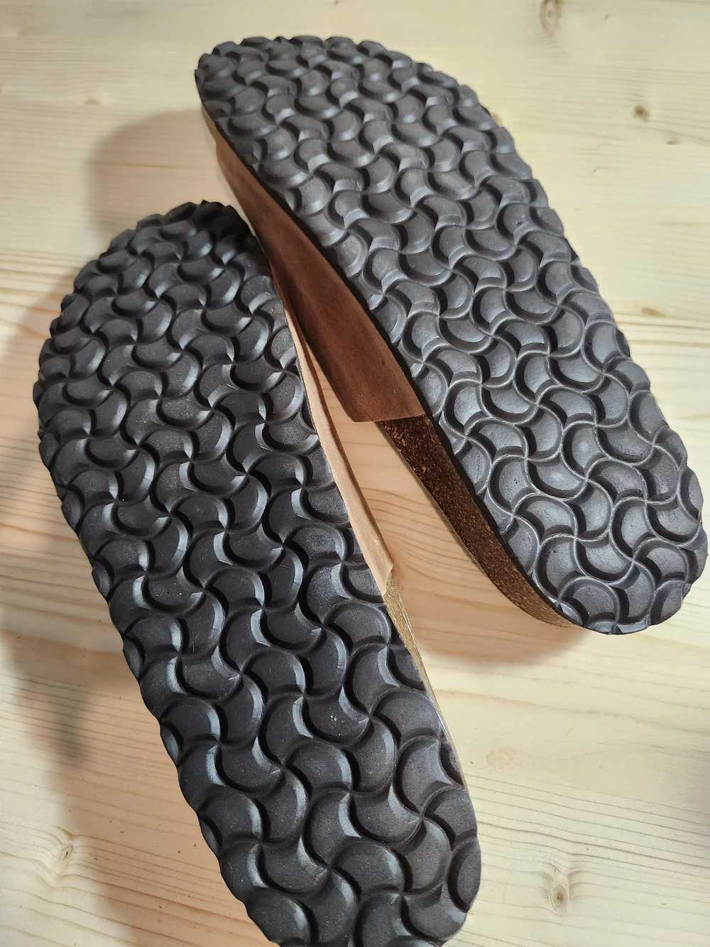 Autenti  (Birkenstock Style) Memory Foam Leather Slide Sandals Men's 13